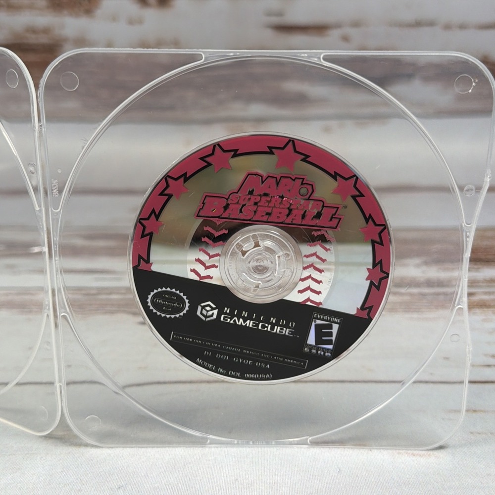 Mario Superstar Baseball Nintendo GameCube 2005 Disc Only Resurfaced